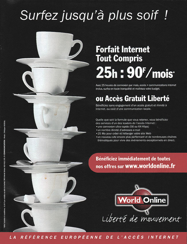 Publicité World Online 2000